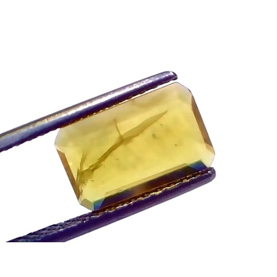 2.74 Ct Natural Yellow Sapphire Pukhraj Jupiter Gemstone (Heated)