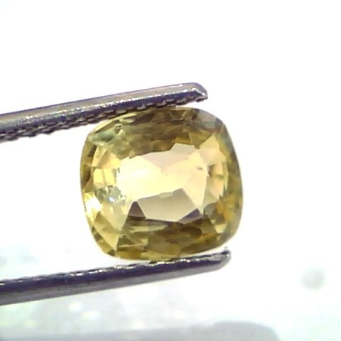 2.76 Ct IGI Certified Unheated Untreated Natural Ceylon Yellow Sapphire