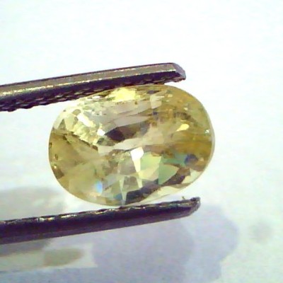 2.76 Ct Unheated Untreated Natural Ceylon Yellow Sapphire Gems