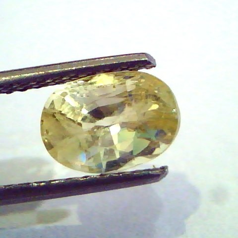 2.76 Ct Unheated Untreated Natural Ceylon Yellow Sapphire Gems