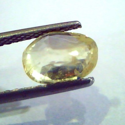 2.76 Ct Unheated Untreated Natural Ceylon Yellow Sapphire Gems