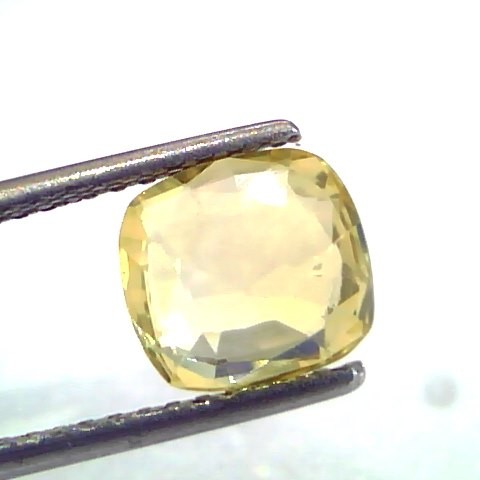 2.76 Ct IGI Certified Unheated Untreated Natural Ceylon Yellow Sapphire