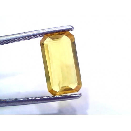 2.82 Ct Natural Yellow Sapphire Pukhraj Jupiter Gemstone (Heated)