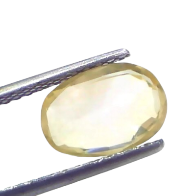 2.90 Ct Certified Unheated Untreated Natural Ceylon Yellow Sapphire 2.90 Ct Certified Unheated Untreated Natural Ceylon Yellow Sapphire