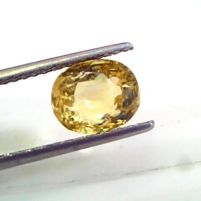 2.93 Ct 4.9 Ratti Unheated Untreated Natural Ceylon Yellow Sapphire