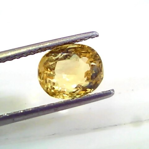 2.93 Ct 4.9 Ratti Unheated Untreated Natural Ceylon Yellow Sapphire