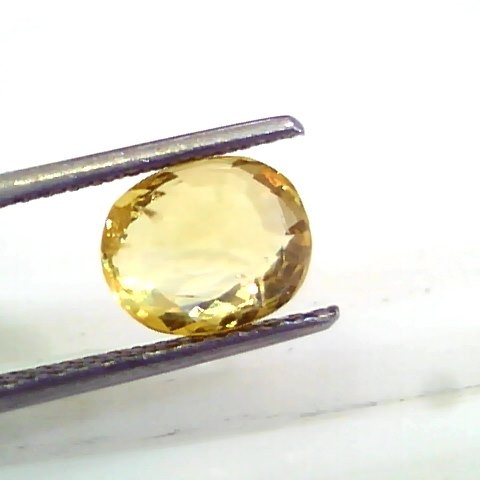 2.93 Ct 4.9 Ratti Unheated Untreated Natural Ceylon Yellow Sapphire