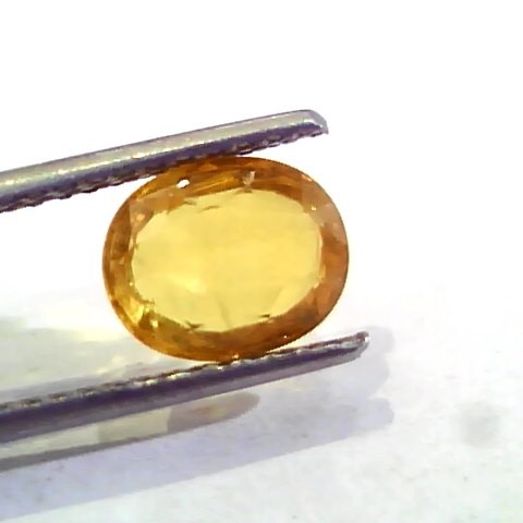 2.91 Ct Natural Yellow Sapphire Pukhraj Jupiter Gemstone(Heated)