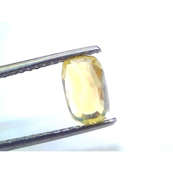2.92 Ct IGI Certified Unheated Untreated Natural Ceylon Yellow Sapphire