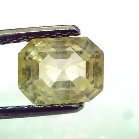 2.93 Ct Unheated Untreated Natural Ceylon Yellow Sapphire/Pukhraj