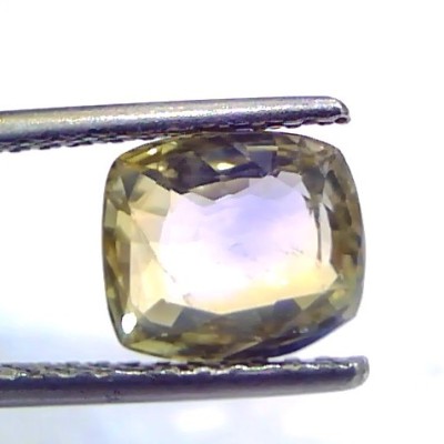 3.00 Ct Unheated Untreated Ceylon Yellow Blue Pitambari Pukhraj Neelam