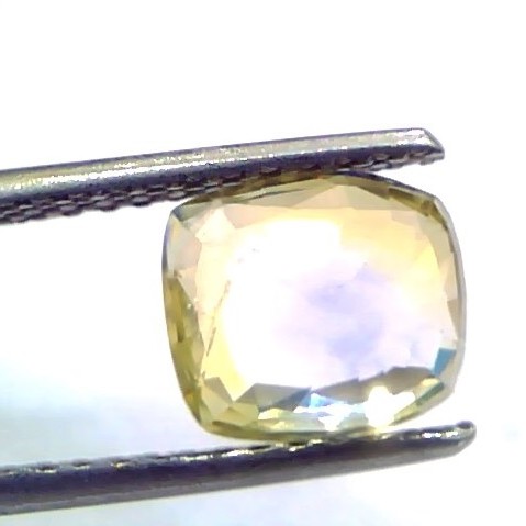 3.00 Ct Unheated Untreated Ceylon Yellow Blue Pitambari Pukhraj Neelam