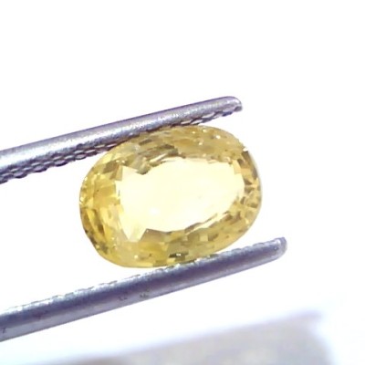 2.94 Ct GII Certified Unheated Untreated Natural Ceylon Yellow Sapphire