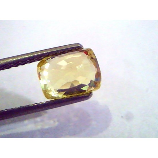 2.95 Ct 5 Ratti Unheated Untreated Natural Ceylon Yellow Sapphire