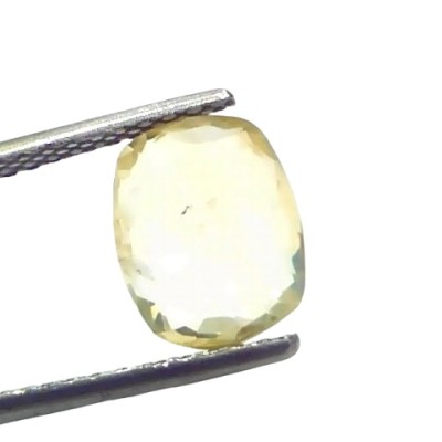 2.98 Ct Certified Unheated Untreated Natural Ceylon Yellow Sapphire 2.98 Ct Certified Unheated Untreated Natural Ceylon Yellow Sapphire