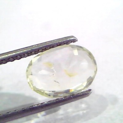 3.05 Ct Unheated Untreated Natural Ceylon Yellow Sapphire Gemstone
