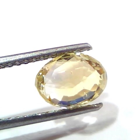 3.00 Ct Unheated Untreated Natural Ceylon Yellow Sapphire Pukhraj