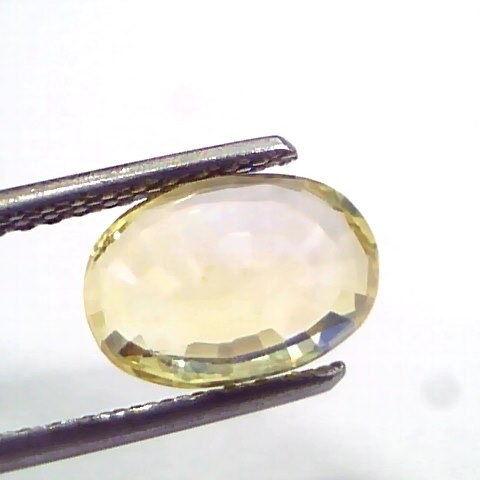 2.99 Ct IGI Certified Unheated Untreated Natural Ceylon Yellow Sapphire