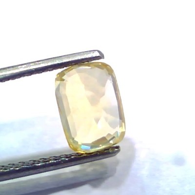 2.99 Ct IGI Certified Unheated Untreated Natural Ceylon Yellow Sapphire