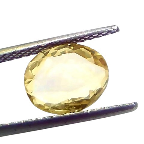 2.99 Ct IGI Certified Unheated Untreated Natural Ceylon Yellow Sapphire 2.99 Ct IGI Certified Unheated Untreated Natural Ceylon Yellow Sapphire