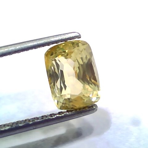 2.99 Ct IGI Certified Unheated Untreated Natural Ceylon Yellow Sapphire