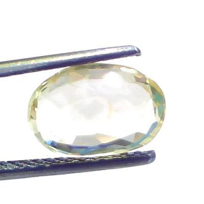 3.64 Ct Certified Unheated Untreated Natural Ceylon Yellow Sapphire Pukhraj