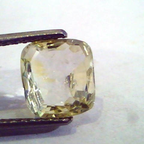 3.02 Ct Unheated Untreated Natural Ceylon Yellow Sapphire Pukhraj