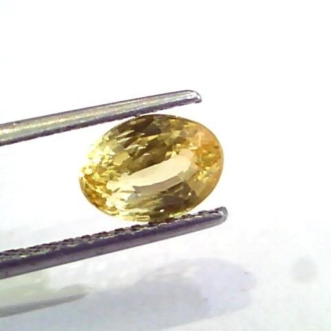 3 Ct 5 Ratti Unheated Untreated Natural Ceylon Yellow Sapphire Gems
