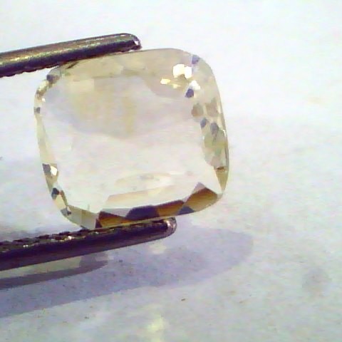 3.02 Ct Unheated Untreated Natural Ceylon Yellow Sapphire Pukhraj