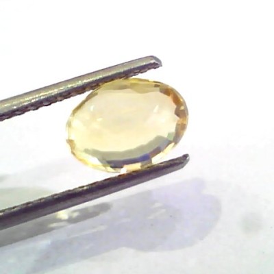 3 Ct 5 Ratti Unheated Untreated Natural Ceylon Yellow Sapphire Gems
