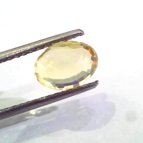 3 Ct 5 Ratti Unheated Untreated Natural Ceylon Yellow Sapphire Gems