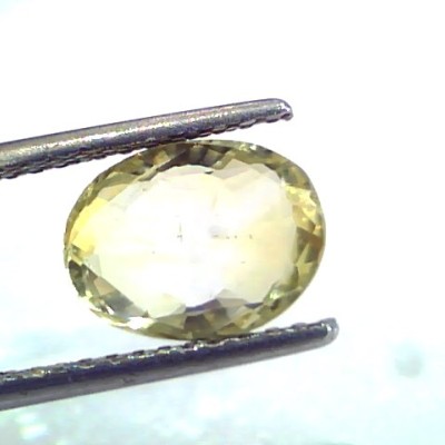 3.00 Ct IGI Certified Unheated Untreated Natural Yellow Sapphire Pukhraj