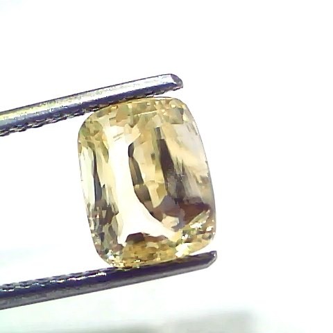 3.02 Ct Certified Unheated Untreated Natural Ceylon Yellow Sapphire