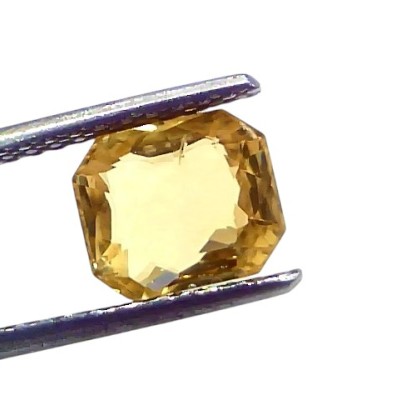3.00 Ct IGI Certified Unheated Untreated Natural Ceylon Yellow Sapphire AAA 3.00 Ct IGI Certified Unheated Untreated Natural Ceylon Yellow Sapphire AAA