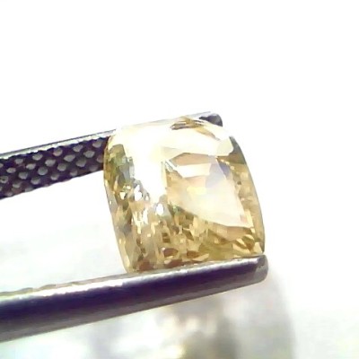 3.02 Ct Certified Unheated Untreated Natural Ceylon Yellow Sapphire