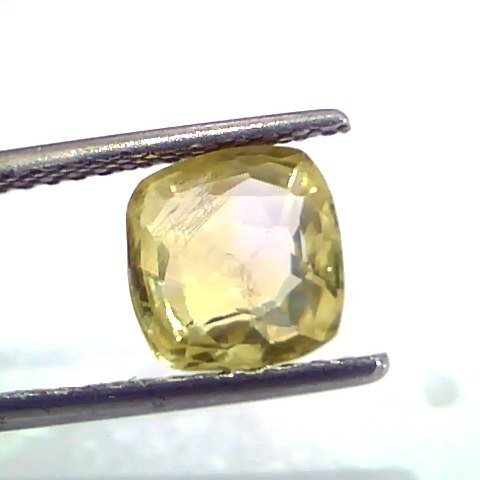 3.00 Ct IGI Certified Unheated Untreated Natural Ceylon Yellow Sapphire