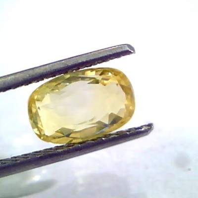 3.01 Ct Unheated Untreated Natural Ceylon Yellow Sapphire Stone