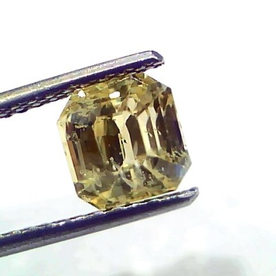 3.01 Ct IGI Certified Unheated Untreated Natural Ceylon Yellow Sapphire AAA