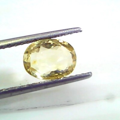 3.02 Ct 5 Ratti Unheated Untreated Natural Ceylon Yellow Sapphire