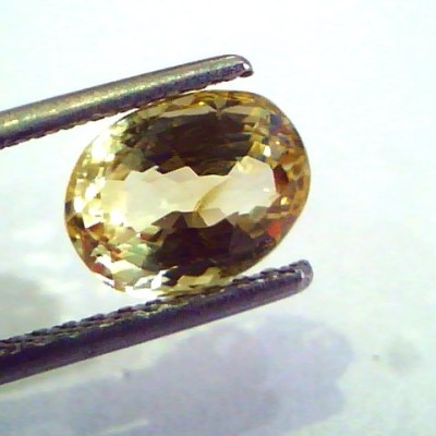3.02 Ct 5 Ratti Unheated Untreated Natural Ceylon Yellow Sapphire