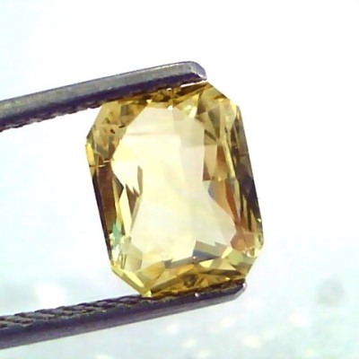 3.01 Ct IGI Certified Unheated Untreated Natural Ceylon Yellow Sapphire
