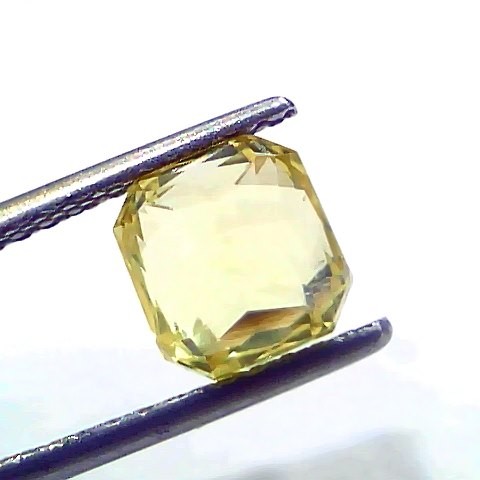 3.01 Ct IGI Certified Unheated Untreated Natural Ceylon Yellow Sapphire AAA