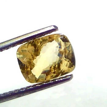 3.01 Ct Certified Unheated Untreated Natural Ceylon Yellow Sapphire Gemstone