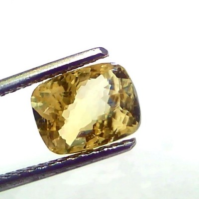 3.01 Ct Certified Unheated Untreated Natural Ceylon Yellow Sapphire Gemstone