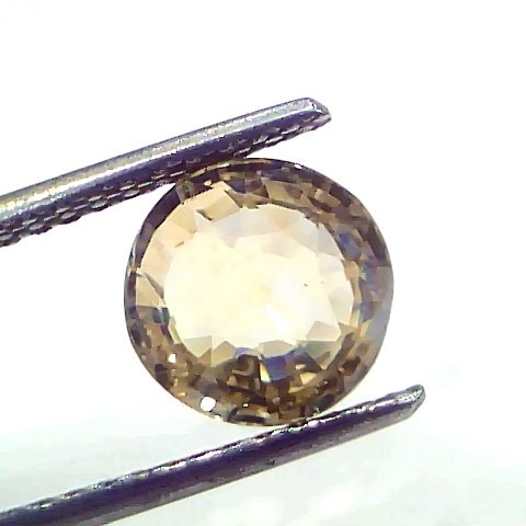 3.01 Ct Certified Unheated Untreated Natural Ceylon Yellow Sapphire Gemstone