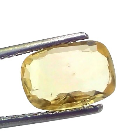 3.01 Ct GII Certified Unheated Untreated Natural Ceylon Yellow Sapphire 3.01 Ct GII Certified Unheated Untreated Natural Ceylon Yellow Sapphire