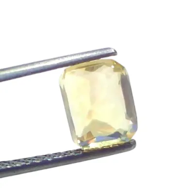 3.01 Ct GII Certified Unheated Untreated Natural Ceylon Yellow Sapphire Pukhraj AAA 3.01 Ct GII Certified Unheated Untreated Natural Ceylon Yellow Sapphire Pukhraj AAA