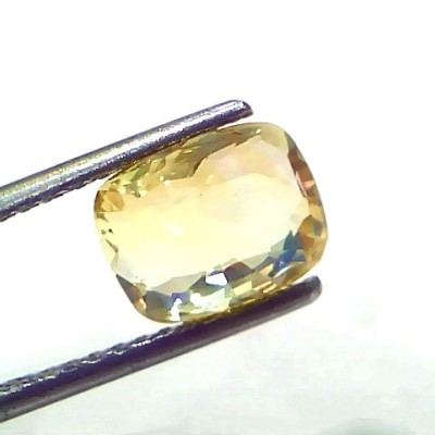 3.01 Ct Certified Unheated Untreated Natural Ceylon Yellow Sapphire Gemstone