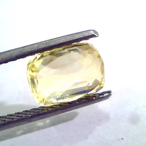 3.02 Ct Unheated Untreated Natural Ceylon Yellow Sapphire Gems