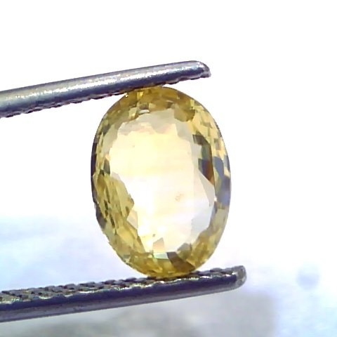 3.02 Ct IGI Certified Unheated Untreated Natural Ceylon Yellow Sapphire